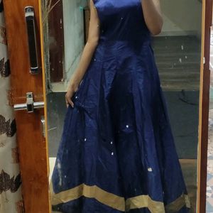 Navy Blue Ethnic Gown