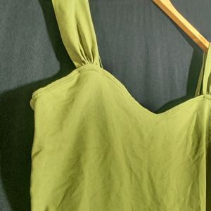 Olive Green Western Top(women's)