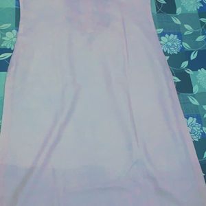 Pink V Neck Embroidery Kurta