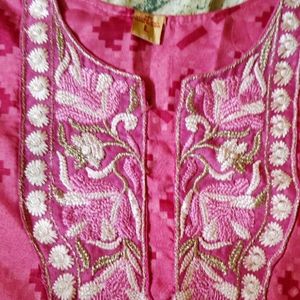 Hot Pink Kurta For Clearance Sale