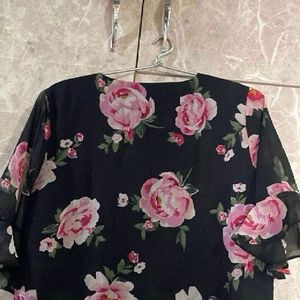 Flower Print Top