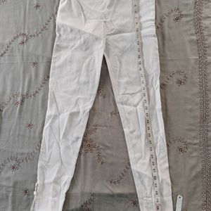 Slim White Trouser