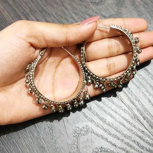 Silver Jhumka