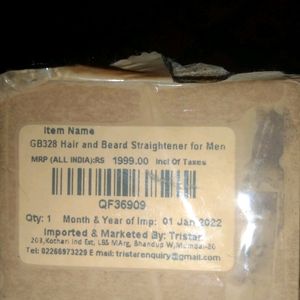 Hair and Beard Straightener For Men