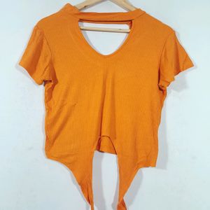 Orange Western Top  ( Women's)