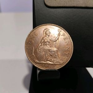 One Penny 1967 Queen Elizebeth