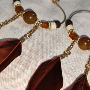 Brown Stylish Earrings