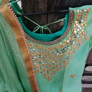 patiala dress with bottom and dupatta