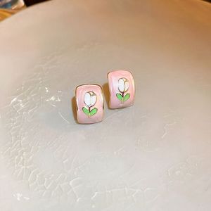 Pinterest Rose Stud Earrings