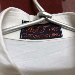 Coustom White Full Sleeve Shirt