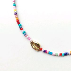 Shell Beaded Multicolor Choker Small Size