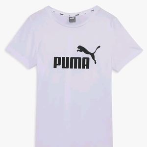 Puma White Slim Fit Tshirt