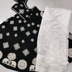 B/W Chaniya Choli Set