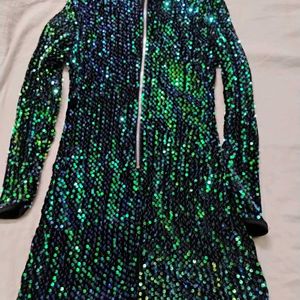 Green Sequin Dress