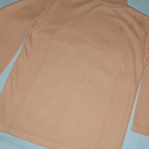 High Neck Cotton Tshirt 🛍 -orange