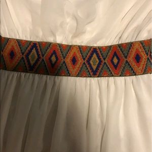 White Navajo Tube Top Dress