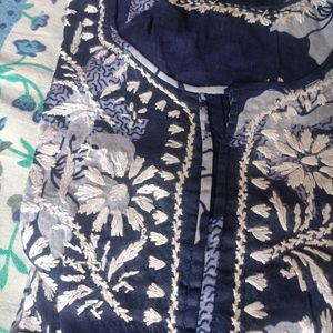 Combo of Chikankari Mul Cotton kurti