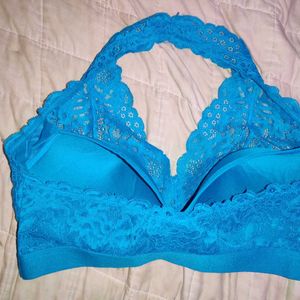 Blue Bralette + Free Jewellery