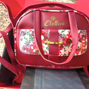 Beautiful Women Floral Design Sling Bag