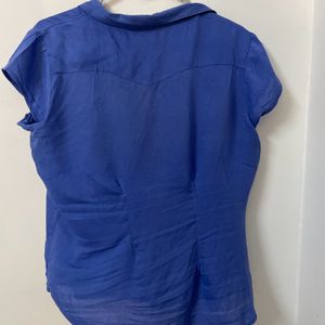 Blue Half Sleeves Shirt