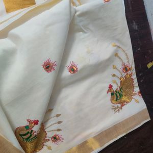 White Set Saree