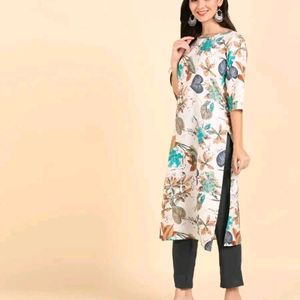 Stylish Crepe Printed Kurti For Women