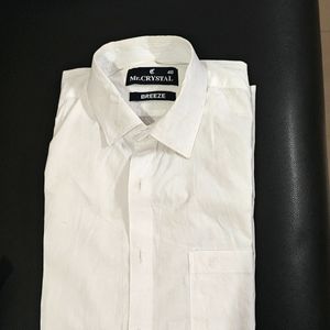 Pure White Full Sleeves Shirt 40 Size