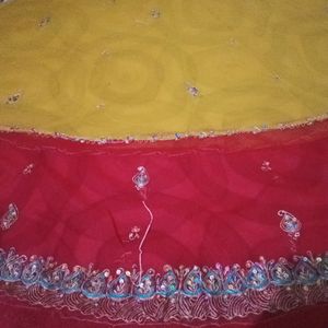 Unstitch Lahenga Choli And Dupatta Fabric