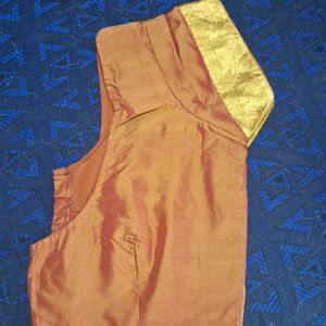 Rust Color Kanjeevaram Blouse 36"