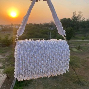 Diamond Beaded Sling Bag