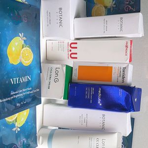 Korean Combo Skincare 12 Cream, Ampoule, Cleanser