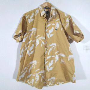 Gold Floral Print Shirt (Men's)