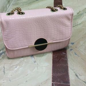 Pink Colour Sling Bag