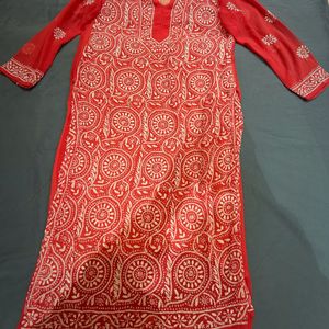 Lucknow Kadhai Pure Georgette Kurta