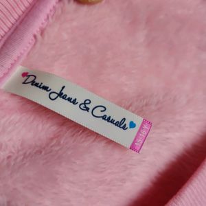 Beautiful Pink Full Sleeve Woollen Sweater For Beautiful Girls