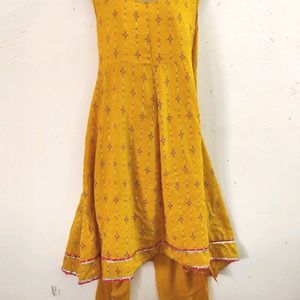 Mustard Color Kurta Set