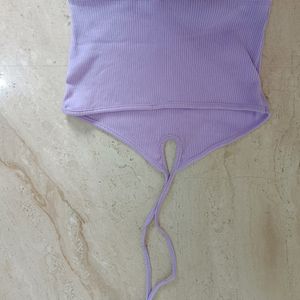 Halter Neck Purple Top