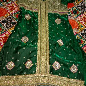 Designer heavy work kurti & salwar set  💚😍