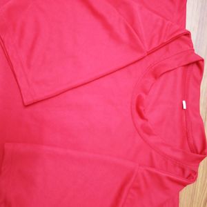 Red Jersey Material Tshirt