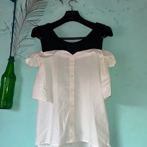 black And White Stalk Shirt