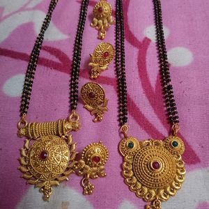 New Combo Mangalsutra With Earrings