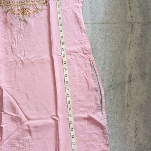 1 Time Wear New Like Baby Pink Kurti In sale