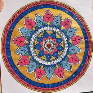 colourfull handmade mandala art design ✨️