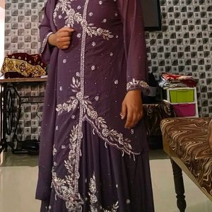 Lovender Gown With Koti