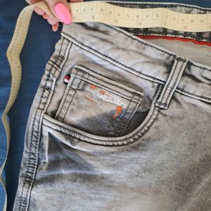 Vintage Racing Denim Jeans Grey Men