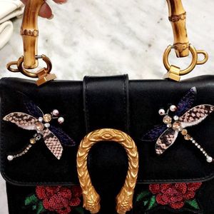 Handle Clutch With Flower Patch