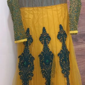 Yellow Anarkali Suit