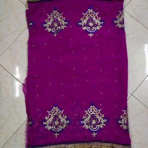 Purple Colour Saree💟