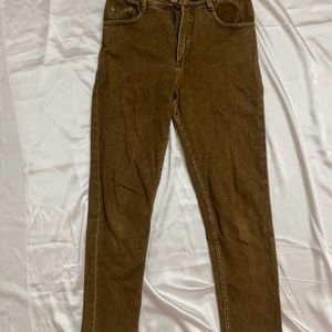 Brown High Waist Jeans