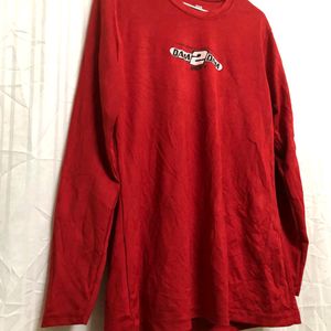 Syntrel Red Long Sleeve T Shirt